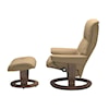 Stressless by Ekornes Mayfair Mayfair Chair (S) in Paloma Sand and Walnut