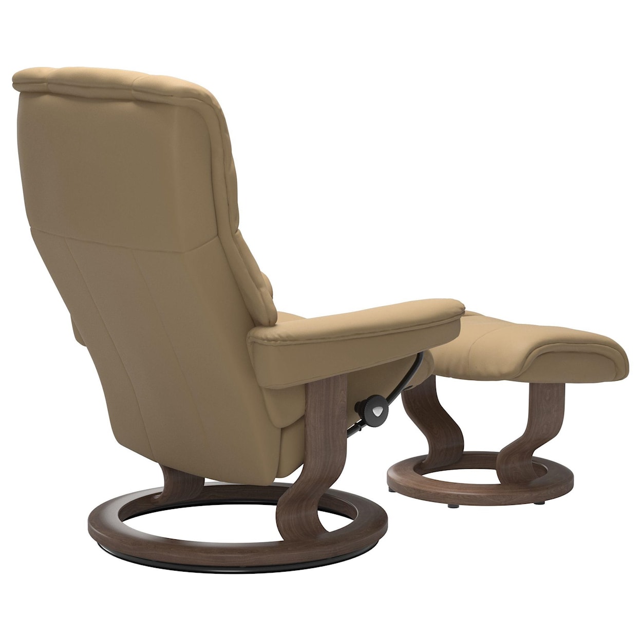 Stressless Mayfair Mayfair (M) in Paloma Sand and Walnut