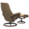 Stressless Sunrise Medium Reclining Chair and Ottoman