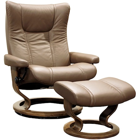 Large Stressless Chair & Ottoman