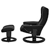 Stressless Wing Large Reclining Chair and Ottoman