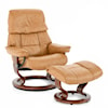 Stressless by Ekornes Stressless Ruby Medium Chair and Ottoman with Classic Base