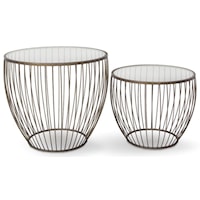 Cyclone Gold Accent Tables