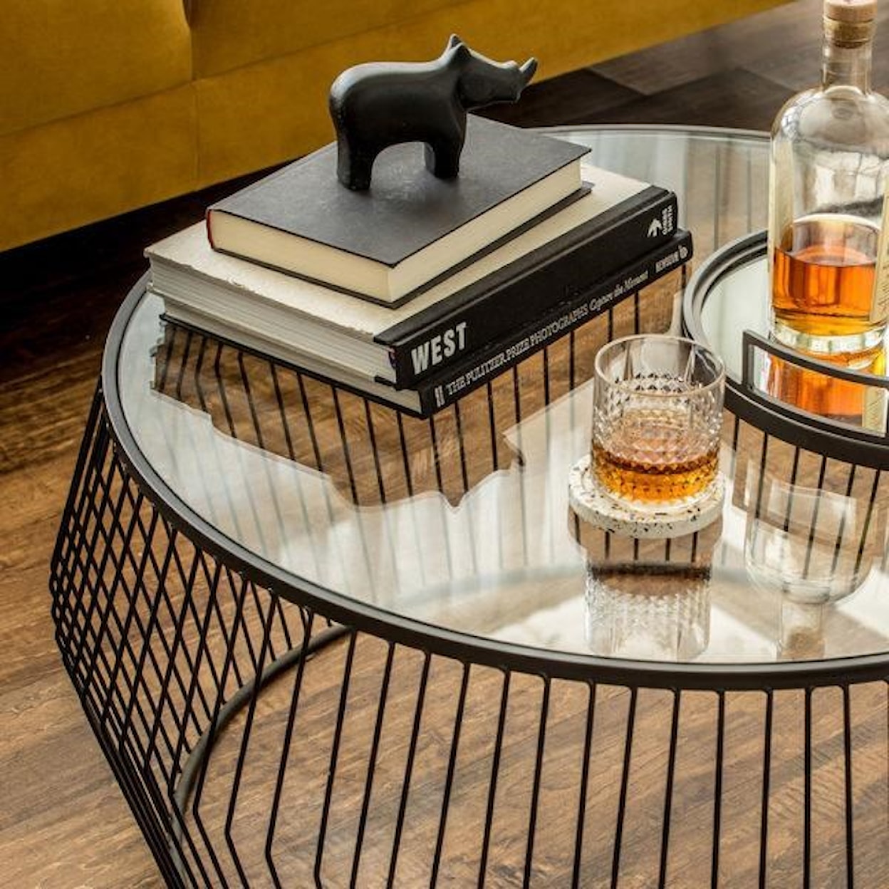Style In Form Cyclone Cyclone Black Coffee Table