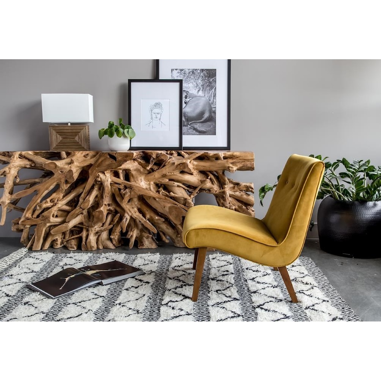 Style In Form Fif Fifi Mustard Chair
