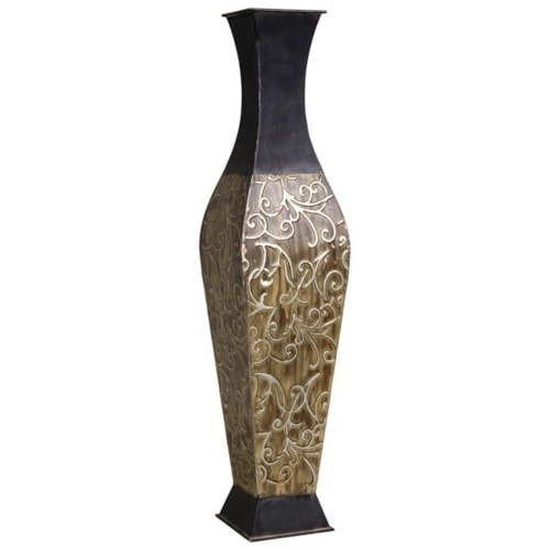 Carved Metal Container
