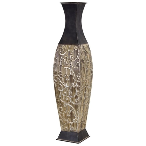 Carved Metal Container