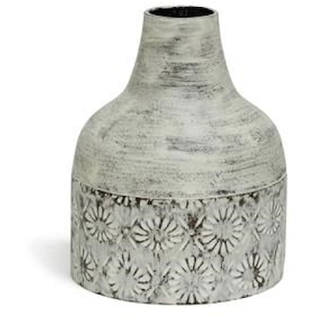 White Washed Decorative Vase
