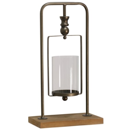 Natural Gold Industrial Candle Holder