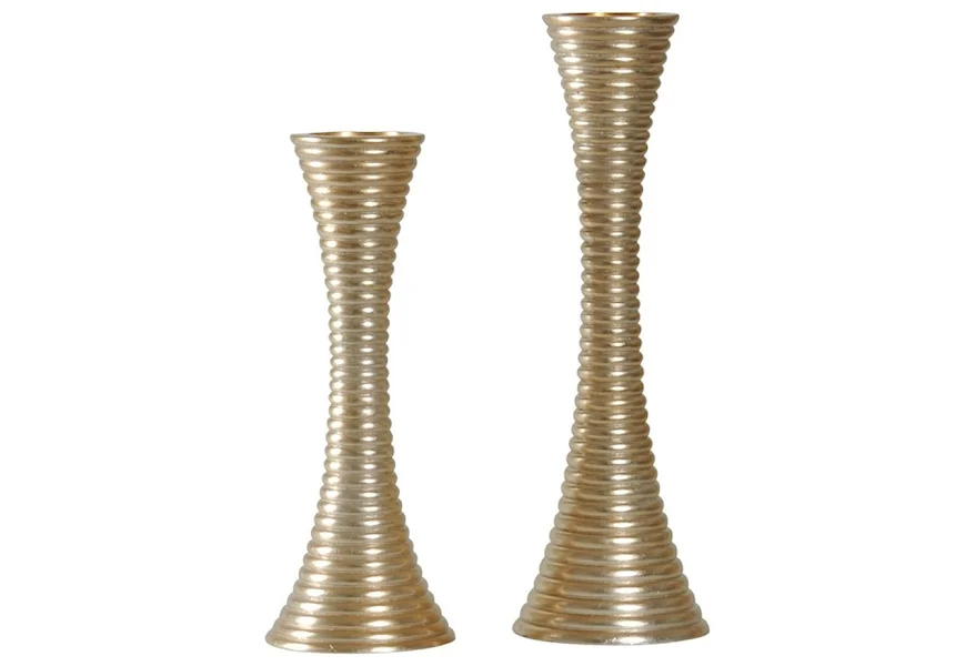 Accessories Set of Two Candle Holders by StyleCraft at Alison Craig Home Furnishings