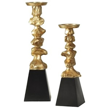 Set of Two Vintage Candle Holders