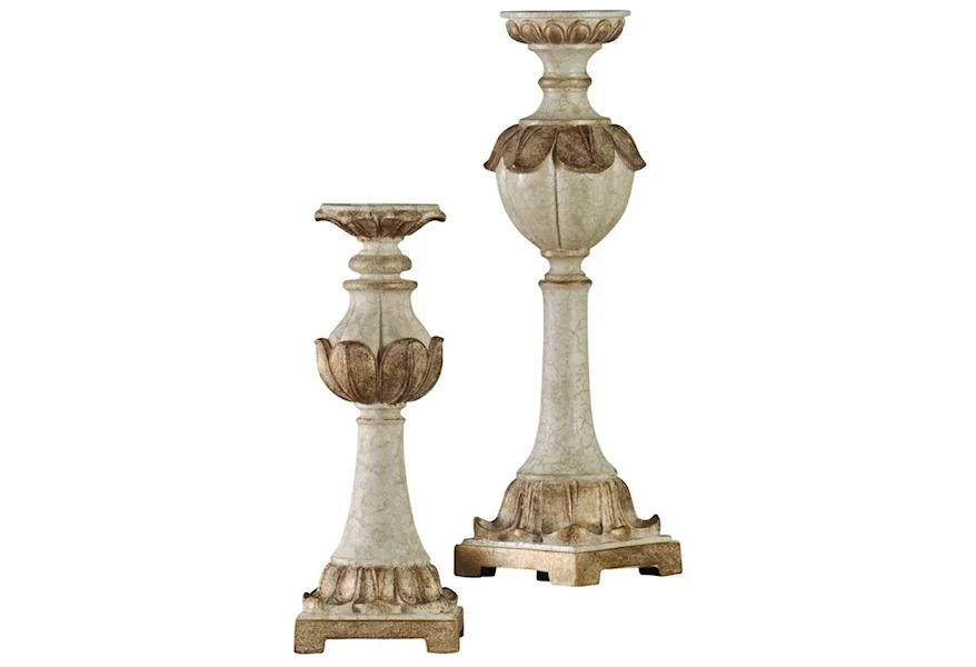 Accessories Set Of 2 Candle Holders by StyleCraft at Alison Craig Home Furnishings
