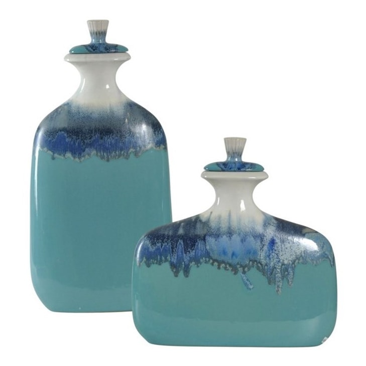 StyleCraft Accessories Set of Two Ceramic Jars