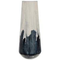 Azure Metal Vase