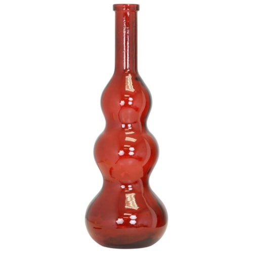 Transitional Hand-Blown Extra Large Vase Made From Recycled Glass