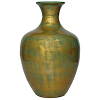 Hand-Painted Spun Bamboo Vase