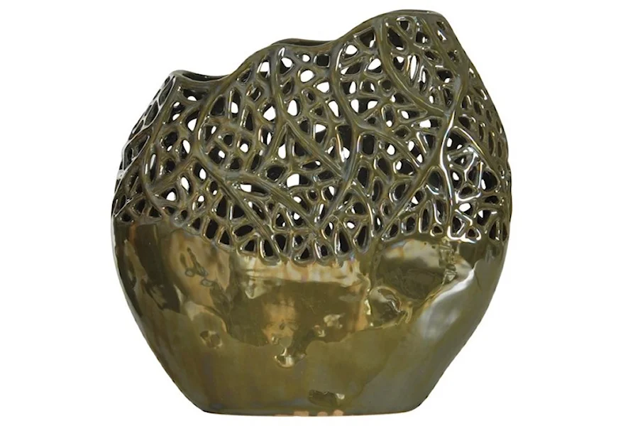 Accessories Ceramic Vase by StyleCraft at Alison Craig Home Furnishings