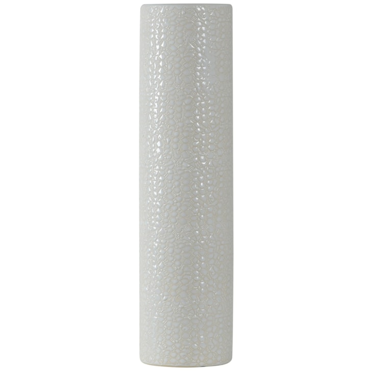 StyleCraft Accessories White Stoneware Vase