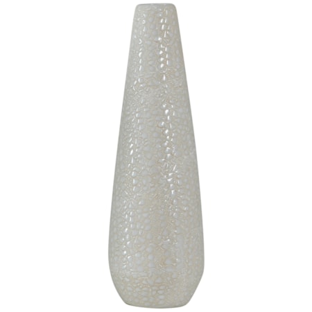 White Stoneware Vase