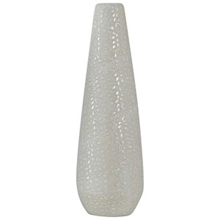 White Stoneware Vase