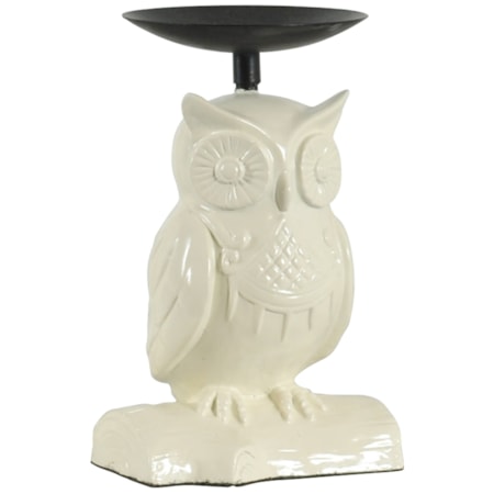 Owl Resin Candle Stand