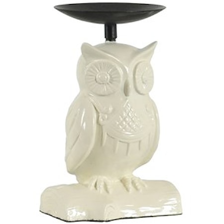 Owl Resin Candle Stand
