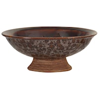Brown Textured Ceramic Bowl