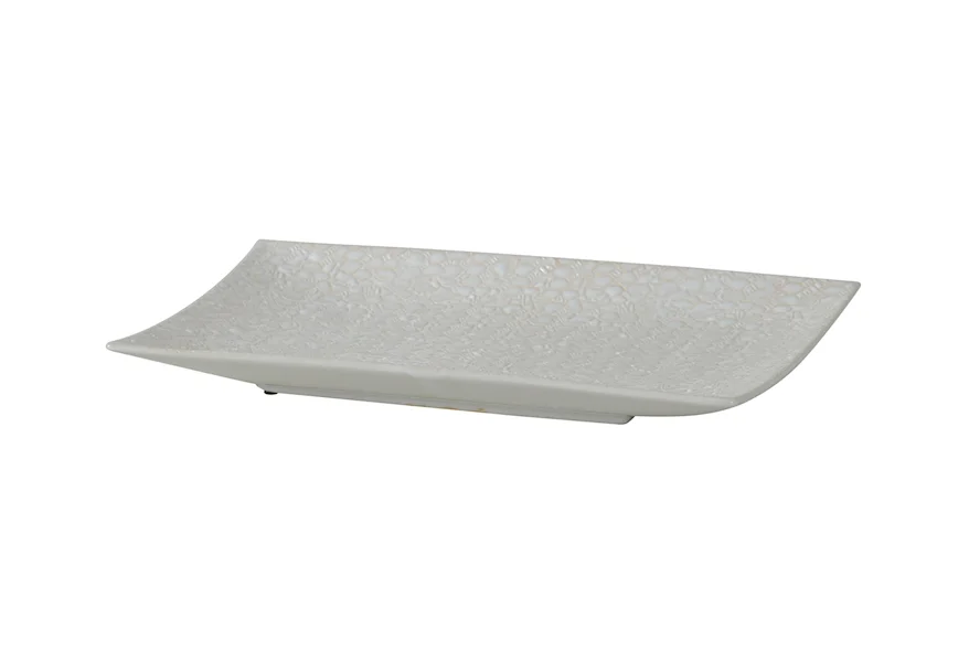 Accessories Rectangular Stoneware Tray by StyleCraft at Alison Craig Home Furnishings