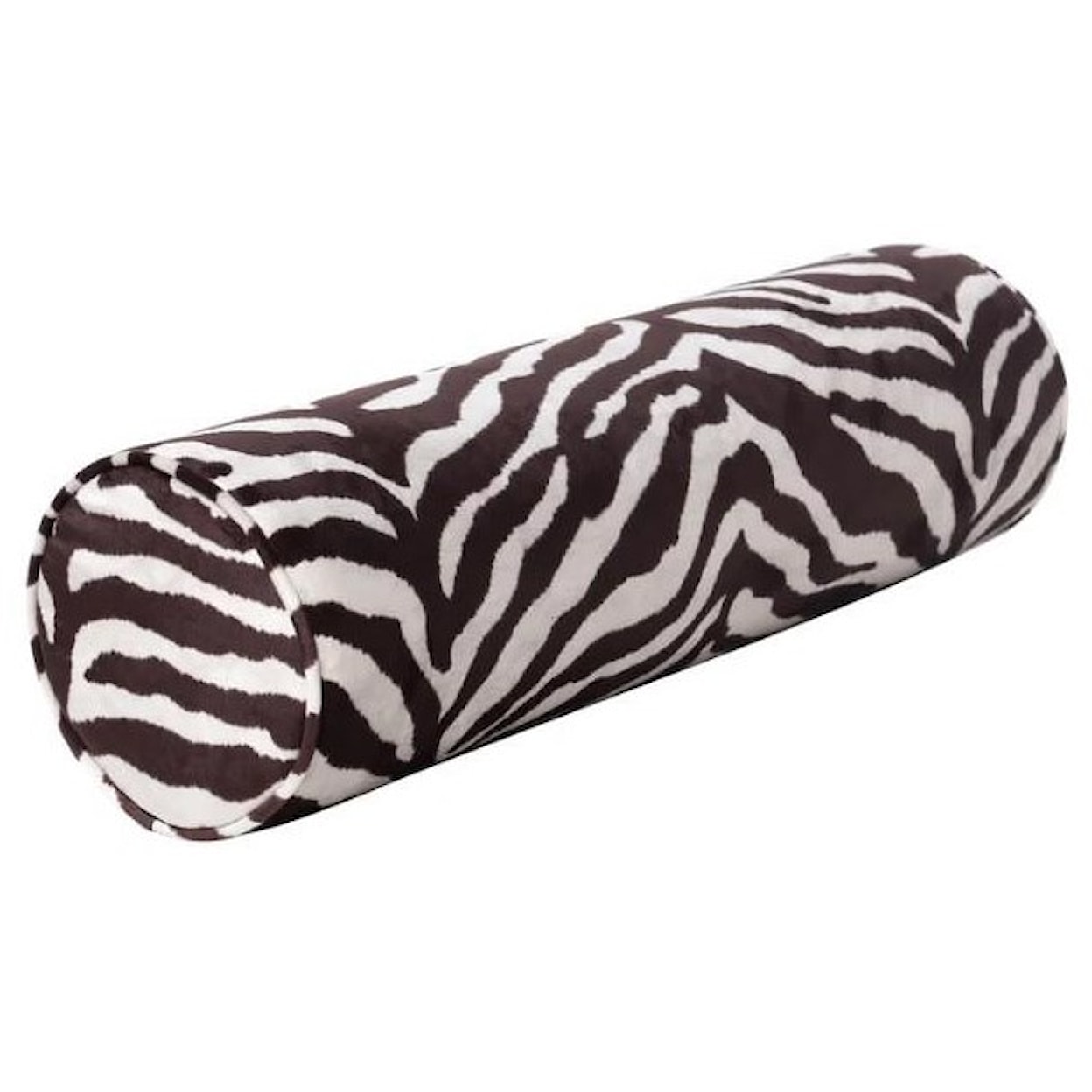 StyleCraft Accessories Brown Zebra Print Bolster Pillow