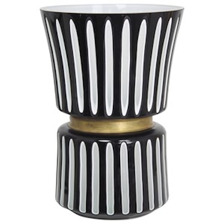 Black and White Ceramic Vase