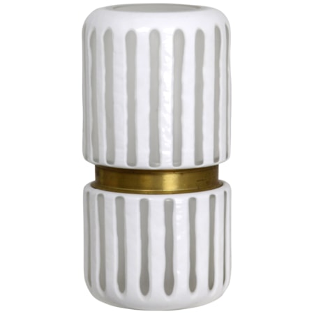 White Glass Vase
