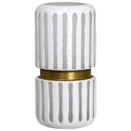 White Glass Vase