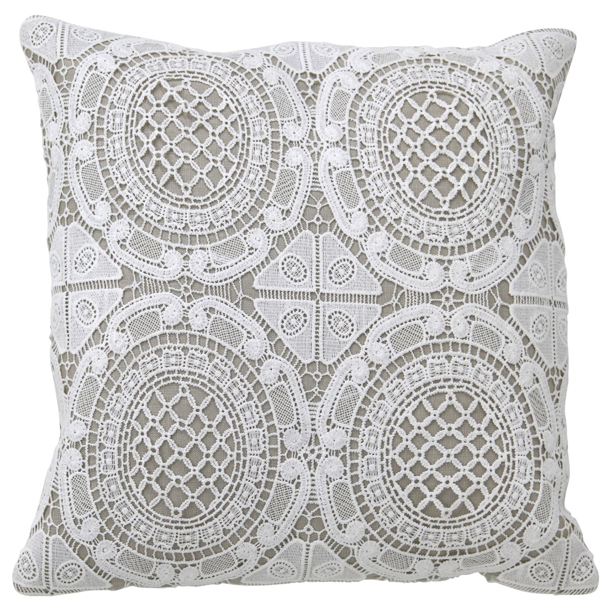 StyleCraft Accessories Gray/White Accent Pillow