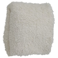 Ivory Oversized Faux Fur Throw Blanket