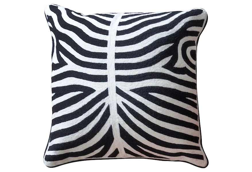 Accessories Black and White Accent Pillow by StyleCraft at Weinberger's Furniture