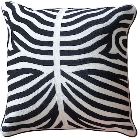 Black and White Accent Pillow