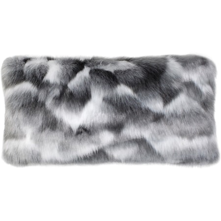 Down Feather Faux Fur Pillow