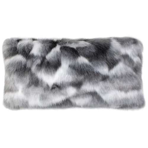 Down Feather Faux Fur Pillow