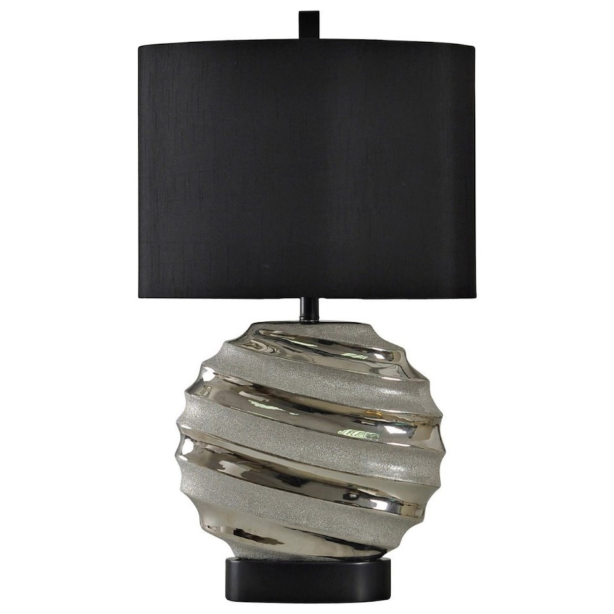 StyleCraft Lamps CALECA SILVER TABLE LAMP |