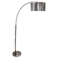 Brushed Steel Floor Lamp