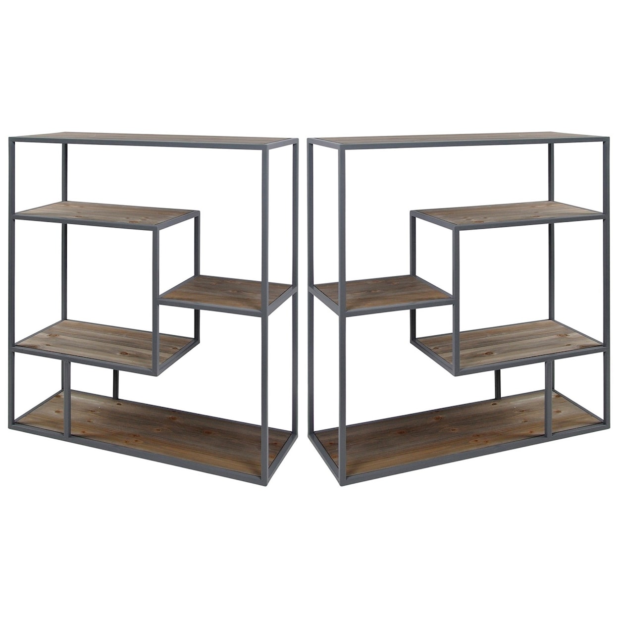 StyleCraft Bookshelves Set of 2 Bookcases