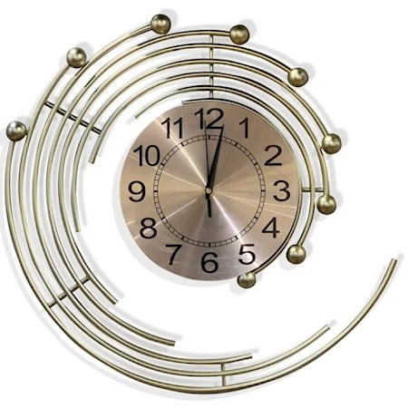 Brass Metal Wall Clock