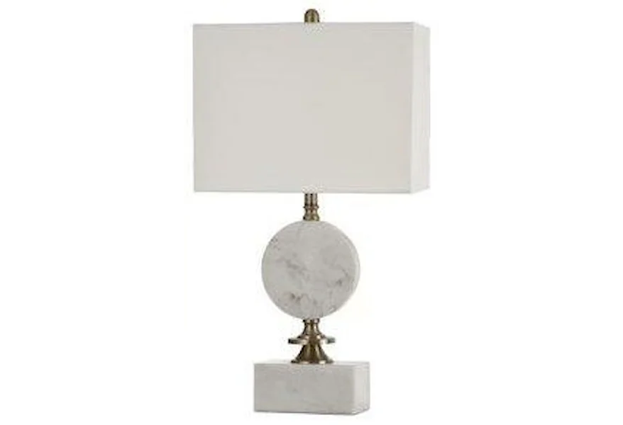 Lamp Lunigiana White by StyleCraft at Stoney Creek Furniture 