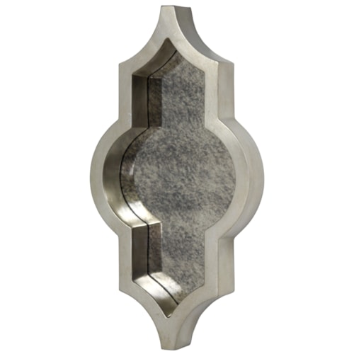 Metal Antique Finished Silver Mirror