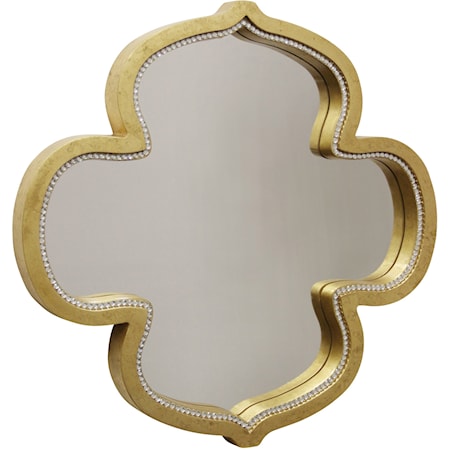 Gold Kathleen Mirror With Clear Glass