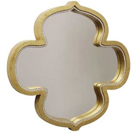 Gold Kathleen Mirror With Clear Glass