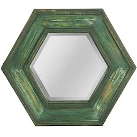 Hexagonal Wall Mirror