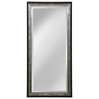Silver And Black Wood Framed Mirror