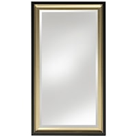 Black and Gold Framed Mirror