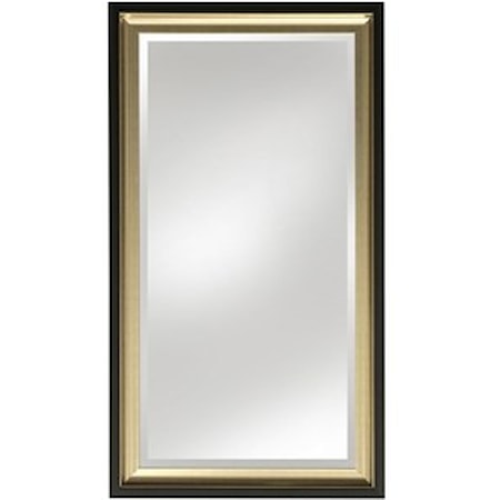 Black and Gold Framed Mirror
